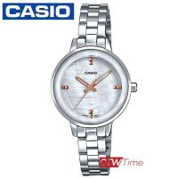 ราคา CASIO Standard นาฬิกาข้อมือผู้หญิง สายสแตนเลส รุ่น LTP E162D (2201688199)
