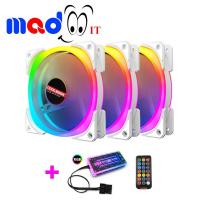 ราคา พัดลม RGB Coolmoon Colorful รีโมทคอนโทล Solar Eclipse สีขาว (7315630159)