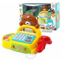 ราคา เครื่องคิดเงิน ของเล่นแคชเชียร์รูปหมี เสริมพัฒนาการ มีเสียง มีไฟ สามารถคิดเงินได้จริง (20743046538)