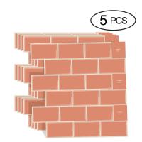 ราคา กระเบื้อง DIY แผ่นติดผนัง3มิติลายอิฐ5แผ่นสติกเกอร์กระเบื้องผนังกาวในตัวถอดได้ผนังกันน้ำมันกระเด็นห้องครัวห้องน้ำ (21232948445)