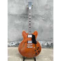 ราคา Classic Grote ES335 Semi Hollow Body กีตาร์ไฟฟ้า Natral Wood Body Humbucker Pickups นำเข้าฮาร์ดแวร์ในสต็อก (16656172287)