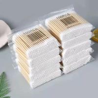 ราคา สำลีก้าน คอตตอนบัด 1ห่อ100ก้าน สำลีไม้ Cotton buds ปั่นหู เช็ดแผล (17795039004)