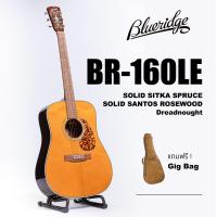 ราคา กีตาร์โปร่ง Blueridge รุ่น BR 160LE ทรง Dreadnought All Solid Sitka Spruce Santos Rosewood พร้อมกระเป๋า (9776546807)