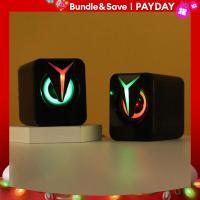 ราคา ลำโพง2 0เมาส์แบบมีสาย USB สำหรับบ้านที่มี Speaker Gaming ไฟ Led สีสันสดใส (20057557763)