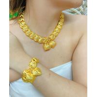 ราคา สร้อยคอหนัก10บาท ข้อมือ5บาท ได้ทั้งชุด งานทอง24k ทนน้ำทนเหงื่อ ไม่ดำ ตะขอตราปั๊ม (16571947636)