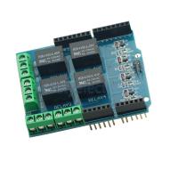 ราคา รีเลย์ 4 ช่อง สำหรับบอร์ด Arduino 4 Channel Relay Shield for Arduino (18949511125)
