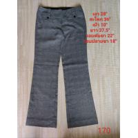 ราคา กางเกงขายาวใส่ทำงานใส่ลำลองมือสอง รอบเอว 28 ลายสก๊อตแบรนด์ XXI เอวต่ำ (20515194794)