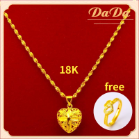 ราคา 2 ชุด 92 9 สร้อยคอทองบริสุทธิ์ 18k ผู้หญิงรักจี้แหวนชุดเครื่องประดับแต่งงาน ทอง แท้ หลุด จำนำ (21074032714)