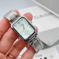 ราคา ใหม่นาฬิกาผู้หญิง นาฬิกา CASIO ผญ นาฬิกาข้อมือหญิง กันน้ำ นาฬิกาสำหรับผู้หญิง สีชมพู หน้าปัดสี่เหลี่ยม ขนาด 30MM หน้าปัดแบบ ขีด และโรมัน (20557278571)