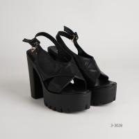 ราคา รองเท้าแฟชั่น รองเท้าส้นสูงรัดส้น สูง 5 นิ้ว 3 3028 (20557225311)