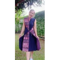 ราคา เดรสผ้าฝ้าย เดรสสาวอวบ เดรสมัดหน้ามัดหลัง น่ารักๆ ใส่สบาย เดรสพื้นเมือง (14330669134)