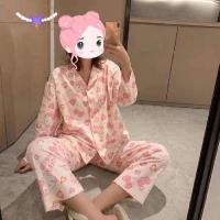 ราคา ชุดนอน พร้อมส่ง ชุดนอนเสื้อคอปกแขนยาวกับกางเกงขายาว ลายคิตตี้ ลายมายเมโลดี้ สาวก sanrio และลิตเติ้ลทวินสตาร์ โทนชมพูหวาน (20119659633)