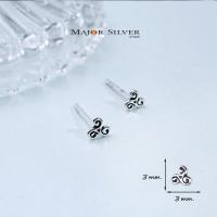 ราคา Silver 925 earring ต่างหูเงินแท้ 925 ต่างหูมินิมอล น่ารักๆ ต่างหูเงินแท้100 (4742596078)