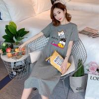 ราคา Q445 เดรสยาวเสื้อยืดแฟชั่นผู้หญิงสไตล์เกาหลี คอกลมแขนสั้น เนื้อผ้ายืดหยุ่นดี กระโปรงเสื้อยืดทรงสวย แนวหวานสดวัยรุ่นน่ารัก New Fashion womens (9973088425)