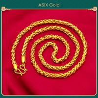 ราคา ASIX GOLD สร้อยคอผู้ชายที่ครอบงำทองคำ 24K สร้อยคอผู้ชายเย็น สร้อยคอทองคำ 24K ไม่มีการใส่ร้ายป้ายสีไม่มีการลอก (14344038887)