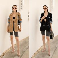 ราคา เสื้อสูท ทรง โอ เวอร์ไซส์ แต่งยีนส์ทูโทน VSHOP (16764604844)