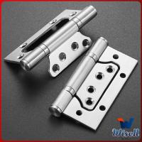 ราคา Wisell บานพับประตู หน้าต่าง บานพับสแตนเลส ขนาด 4 นิ้ว Stainless Door Hinges (18806462439)