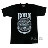 ราคา เสื้อยืดวงร็อค Korn ผ้าฝ้ายฤดูร้อนสบาย ๆ คอร์น เสื้อวง เสื้อยืดคอน เสื้อวินเทจ (19543354859)