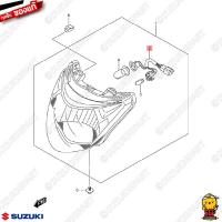 ราคา ขั้วหลอดไฟหน้า SOCKET HEADLAMP แท้ Suzuki Shooter 115 Fi Smash 115 Fi (21271878785)