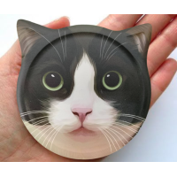 ราคา พร้อมส่ง ที่รองแก้วน้องแมว แผ่นหินรองแก้ว หินรองแก้ว ที่รองแก้ว จานรองแก้ว น้องแมว ทำความสะอาดง่าย (19324980242)