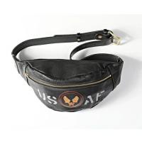 ราคา กระเป๋าคาดเอวของผู้ชาย หนังแท้ธรรมชาติดีไซน์แบบวินเทจสกรีน USAF (20681855100)