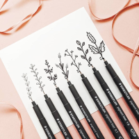 ราคา ปากกาตัดเส้น ปากกา Staedtler Pigment Liner สีดำ 0 1 1 2 มม และหัวปลายตัด (7916542696)