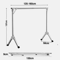 ราคา LOOKO ราวตากผ้า 240cm ราวตากผ้าพับได้ ราวตากผ้าสแตนเลส 50 กกแบกภาระ ราวแขวนเสื้อผ้า พับเก็บง่าย ยืดหดได้ X Drying Rack พร้อมส่ง ราวตากผ้าแบบแขวน (21260451590)