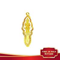 ราคา จี้พระ จี้ท้าวเวสสุวรรณ รุ่นกันภัย ให้ลาภ เลี่ยมกรอบทองชุบ ชุบเศษทองเยาวราช ชุบทอง100 งานฝีมือจากช่างเยาวราช แถมฟรีผ้ายันต์ (1423206006)