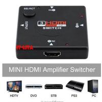 ราคา Mini 3 Port HDMI Switch Switcher HDMI Splitter HDMI Port for HDTV 1080P Vedio For PS3 conversion intl (347998191)