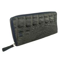 ราคา กระเป๋าสตางค์หนังจระเข้หญิงซิปเดี่ยว กระเป๋าเงินกระเป๋าคลัชท์หนังจระเข้แท้ผู้หญิงสีกรมท่า หนังแท้ 100 (705606217)