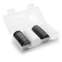 ราคา 100ชุดถังสิบแปดสี25มม ขนาดหนึ่งหยวนเหรียญเกมพลาสติกเหรียญชิปเหรียญเรียนรู้เหรียญ (17605695254)