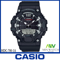 ราคา นาฬิกา CASIO รุ่น HDC 700 นาฬิกาข้อมือผู้ชาย สายเรซิน HDC 700 1A สีดํา HDC 700 3A สีเขียว HDC 700 9A สีทอง ของแท้100 ประกันศูนย์ CASIO 1 ปี จากร้าน MIN WATCH (410208597)