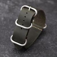 ราคา สายนาฬิกาหนังแท้แฮนด์เมด NATO คลาสสิกสายนาฬิกาหนังวัวแท้18 20 22 24มม สำหรับ DW Luo Seiko Tuo (8070919154)