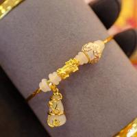 ราคา ข้อมือปี่เซียะแพนโดร่า V 2 เกลียวทองเหลือง น้ำเต้าหยกขาว น้ำหนักทอง 0 1 0 15 กรัม ทองคำแท้ 99 99 24K ยาว 15 18 cm (7695300268)