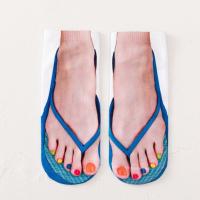 ราคา Familiars ถุงเท้าลําลอง พิมพ์ลายเรือ 3 มิติ 3D Flip Flops พิมพ์หมูสามชั้น tiktok (17235860393)