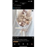 ราคา ดอกไม้แห้ง ช่อดอกไม้สีเอริธ์โทน ช่อขนาดใหญ่ 80cm (14126395783)