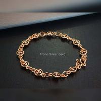 ราคา สร้อยข้อมือหัวนะโม B248 สีนาก สีมาใหม่ล่าสุดค่า นากไมครอน นากชุบ นาก สร้อยข้อมือทองไมครอน พุทธคุณครอบจักรวาล (16951851287)