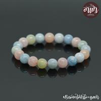 ราคา อาเป่า หินแบริล Beryl เนื้อขุ่น ขนาด 10 มิล คัดหิน หินเบริล หินแห่งปัญญา กำไลหินสี กำไลหินนำโชค หินสีชมพู หินโรสเบริล หินสีฟ้า อความารีน (509512855)