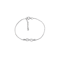 ราคา Silver thai Jewelry สร้อยข้อมือเงินแท้925 อินฟินิตี้เรียบง่าย 925 sterling silver bracelet simple infinity (20603810826)
