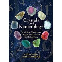 ราคา หนังสือนำเข้า Crystals and Numerology คริสตัล เลขศาสตร์ โหราศาสตร์ ดูดวง ไพ่ทาโร่ ออราเคิล crystal tarot oracle book (19381626941)