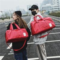 ราคา พร้อมส่ง กระเป๋าเดินทางหนังขนาดใหญ่ สำหรับเดินทางกระเป๋าหนังมีช่องใส่รองเท้า กระเป๋าเดินทางเเบบหนังกันน้ำอย่างดี ซิปลื่น (21265374948)