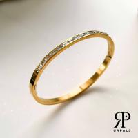 ราคา URPALS กำไลข้อมือ Stainless 18K ดีไซน์หรู ฝังเพชร CZ งาน Premium ใส่ออกงาน แมทได้กับทุกลุค (21083342195)