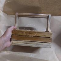 ราคา Spice Storage Box กระเช้าระแนงใส่เครื่องปรุงรส มินิมอล กระเช้าเก็บของ กระเช้าไม้ ตะกร้าใส่เครื่องปรุง กระเช้าระแนงงานไม้สัก (17011682944)