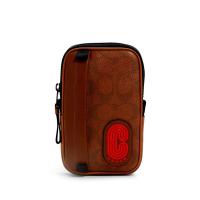 ราคา กระเป๋า COACH 1263 NORTH SOUTH HYBRID POUCH IN SIGNATURE CANVAS WITH COACH PATCH QBRAB (6614990919)
