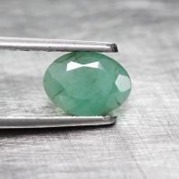 ราคา 1 20 ct พลอยแท้ พลอยดิบ มรกต สีเขียว แซมเบีย ทรงไข่ (20874464947)
