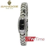 ราคา ผ่อนชำระ สูงสุด 10 เดือน Sandoz นาฬิกาข้อมือผู้หญิง สายสแตนเลส รุ่น SD99218SS04 สีเงิน หน้าปัดดำ (13247966562)