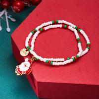 ราคา สร้อยข้อมือต้นคริสต์มาสซานต้าลูกปัดสองชั้นสร้อยคอแบบจี้ห้อยเครื่องประดับอัญมณีแฟชั่นเครื่องประดับของขวัญคริสต์มาส (20809314881)