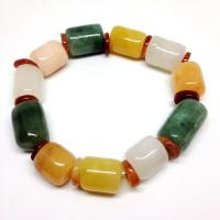 ราคา กำไลหิน สร้อยข้อมือ หินท่อนหลายสี หินสีประจำวัน (17357619570)