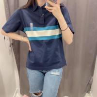 ราคา Uniqlo เสื้อโปโลแขนสั้นลายทางฉบับภาษาเกาหลีแฟชั่นฤดูร้อน449446เสื้อแบบหลวมลำลองสำหรับผู้ชายและผู้หญิง (19718511380)