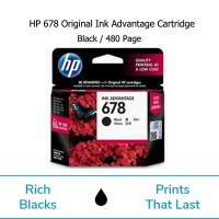 ราคา ตลับหมึก HP678 ของแท้ประกันศูนย์ แถมหมึกเติม 1 ชุด สอนเติมมหึกฟรี เครืองปริ้น HP DeskJet 1015 1515 1518 2515 2545 2645 2648 3515 3545 3548 4515 4518 4645 (18570179611)